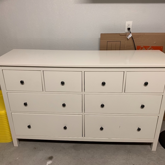 Ikea Other Sold White Large Dresser With Glass Top Poshmark